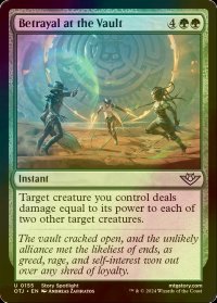 [FOIL] 宝物庫での裏切り/Betrayal at the Vault 【英語版】 [OTJ-緑U]