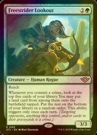 [FOIL] 自由放浪団の見張り/Freestrider Lookout 【英語版】 [OTJ-緑R]
