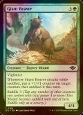 [FOIL] 巨大ビーバー/Giant Beaver 【英語版】 [OTJ-緑C]