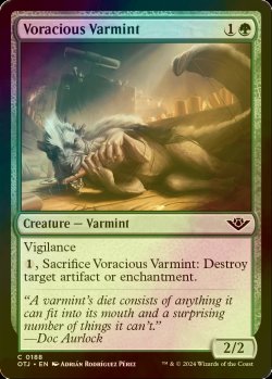 画像1: [FOIL] 大食の匪獣/Voracious Varmint 【英語版】 [OTJ-緑C]