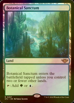 画像1: [FOIL] 植物の聖域/Botanical Sanctum 【英語版】 [OTJ-土地R]