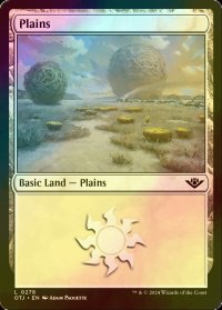 [FOIL] 平地/Plains No.278 【英語版】 [OTJ-土地C]