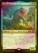 [FOIL] 貪欲な乗りもの、ギトラグ/The Gitrog, Ravenous Ride 【日本語版】 [OTJ-金MR]