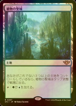 画像1: [FOIL] 植物の聖域/Botanical Sanctum 【日本語版】 [OTJ-土地R]