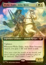 [FOIL] アティインの英雄、ワイリー・デューク/Wylie Duke, Atiin Hero (拡張アート版) 【英語版】 [OTJ-金R]