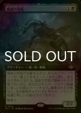 [FOIL] 腐食の荒馬/Caustic Bronco (拡張アート版) 【日本語版】 [OTJ-黒R]