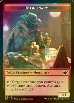 画像1: [FOIL] 傭兵/MERCENARY 【英語版】 [OTJ-トークン]