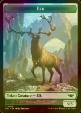 [FOIL] 大鹿/ELK 【英語版】 [OTJ-トークン]