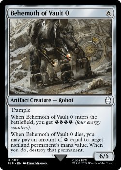 画像1: Vault 0のベヒモス/Behemoth of Vault 0 【英語版】 [PIP-灰U]