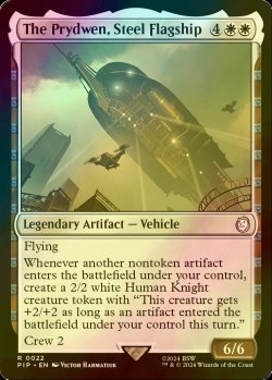 画像1: [FOIL] ブラザーフッドの旗艦、プリドゥエン/The Prydwen, Steel Flagship No.022 【英語版】 [PIP-白R]