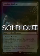 [FOIL] 窪み渓谷/Sunken Hollow No.824 (サージ仕様) 【英語版】 [PIP-土地R]