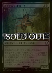 [FOIL] 群生するラッドローチ/Infesting Radroach No.574 (サージ仕様) 【日本語版】 [PIP-黒U]
