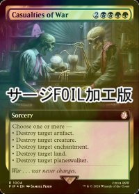 [FOIL] 戦争の犠牲/Casualties of War No.1004 (拡張アート版・サージ仕様) 【英語版】 [PIP-金R]