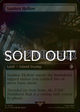 [FOIL] 窪み渓谷/Sunken Hollow No.1042 (拡張アート版・サージ仕様) 【英語版】 [PIP-土地R]