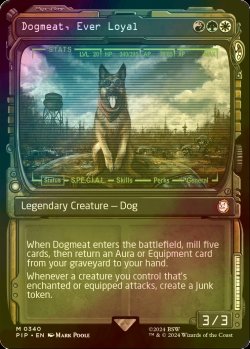 画像1: [FOIL] 忠実な友、ドッグミート/Dogmeat, Ever Loyal No.340 (ショーケース版) 【英語版】 [PIP-金MR]