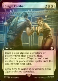 [FOIL] 一騎打ち/Single Combat No.458 (拡張アート版) 【英語版】 [PIP-白R]
