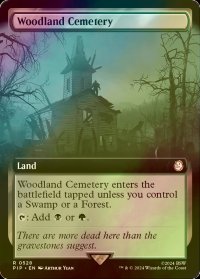 [FOIL] 森林の墓地/Woodland Cemetery No.528 (拡張アート版) 【英語版】 [PIP-土地R]