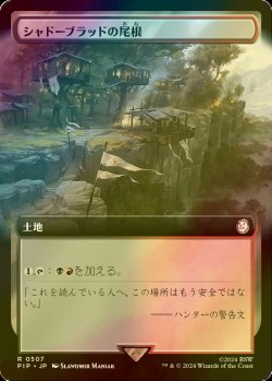 画像1: [FOIL] シャドーブラッドの尾根/Shadowblood Ridge No.507 (拡張アート版) 【日本語版】 [PIP-土地R]