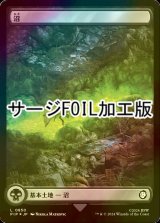 [FOIL] 沼/Swamp No.850 (全面アート版・サージ仕様) 【日本語版】 [PIP-土地C]