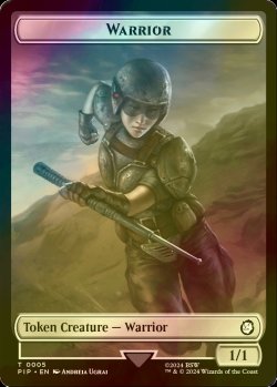 画像1: [FOIL] 戦士/WARRIOR 【英語版】 [PIP-トークン]