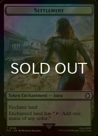 [FOIL] 居住地/SETTLEMENT 【英語版】 [PIP-トークン]