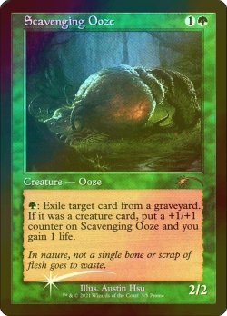 画像1: [FOIL] 漁る軟泥/Scavenging Ooze (旧枠) 【英語版】 [PRM-緑P]