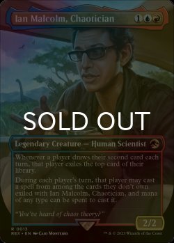 画像1: [FOIL] カオス理論家、イアン・マルコム/Ian Malcolm, Chaotician (全面アート版) 【英語版】 [REX-金R]