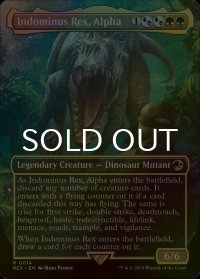 [FOIL] 君臨するもの、インドミナス・レックス/Indominus Rex, Alpha (全面アート版) 【英語版】 [REX-金R]