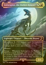 [FOIL] 究極のハイブリッド恐竜、インドラプトル/Indoraptor, the Perfect Hybrid (全面アート版) 【英語版】 [REX-金R]