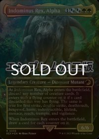 [FOIL] 君臨するもの、インドミナス・レックス/Indominus Rex, Alpha (全面アート版・エンブレム仕様) 【英語版】 [REX-金R]