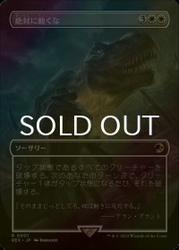 [FOIL] 絶対に動くな/Don't Move (全面アート版) 【日本語版】 [REX-白R]