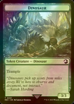 画像1: [FOIL] 恐竜/DINOSAUR 【英語版】 [REX-トークン]