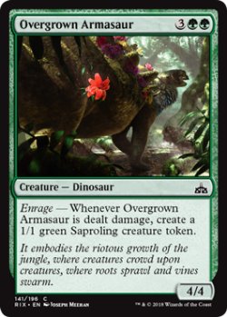 画像1: 鬱蒼たるアルマサウルス/Overgrown Armasaur 【英語版】 [RIX-緑C]