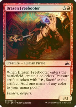 画像1: [FOIL] 鉄面連合の掠め取り/Brazen Freebooter 【英語版】 [RIX-赤C]