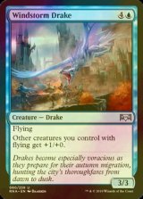 [FOIL] 暴風のドレイク/Windstorm Drake 【英語版】 [RNA-青U]