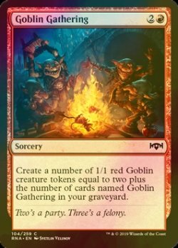 画像1: [FOIL] ゴブリンの集会/Goblin Gathering 【英語版】 [RNA-赤C]