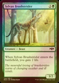 画像1: [FOIL] 森の刷毛履き/Sylvan Brushstrider 【英語版】 [RNA-緑C]