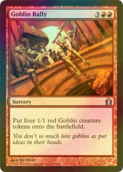 画像1: [FOIL] ゴブリンの結集/Goblin Rally 【英語版】 [RTR-赤U]