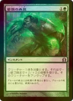 画像1: [FOIL] 蛮族の血気/Savage Surge 【日本語版】 [RTR-緑U]