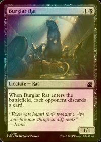 [FOIL] 泥棒ネズミ/Burglar Rat 【英語版】 [RVR-黒C]