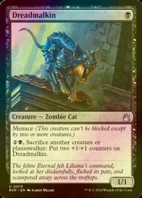 [FOIL] 戦慄猫/Dreadmalkin 【英語版】 [RVR-黒U]