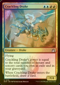 [FOIL] 弾けるドレイク/Crackling Drake 【英語版】 [RVR-金U]