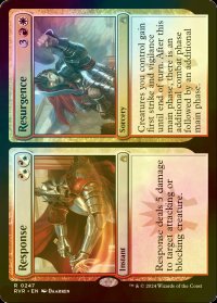 [FOIL] 反応 + 反正/Response + Resurgence 【英語版】 [RVR-金R]