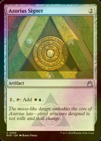 [FOIL] アゾリウスの印鑑/Azorius Signet 【英語版】 [RVR-灰U]