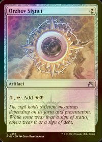 [FOIL] オルゾフの印鑑/Orzhov Signet 【英語版】 [RVR-灰U]