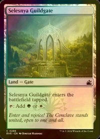 [FOIL] セレズニアのギルド門/Selesnya Guildgate 【英語版】 [RVR-土地C]