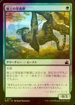 画像1: [FOIL] 樹上の草食獣/Arboreal Grazer 【日本語版】 [RVR-緑C]