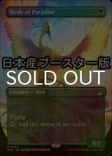 [FOIL] 極楽鳥/Birds of Paradise ● (全面アート・日本産ブースター版) 【英語版】 [RVR-緑R]