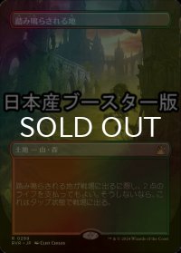 [FOIL] 踏み鳴らされる地/Stomping Ground ● (全面アート・日本産ブースター版) 【日本語版】 [RVR-土地R]