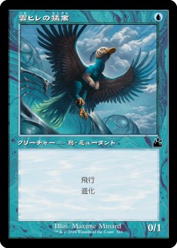 画像1: 雲ヒレの猛禽/Cloudfin Raptor (旧枠) 【日本語版】 [RVR-青C]